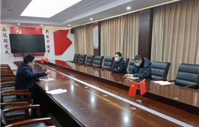 绍兴市生态环境局上虞分局局长胡四海一行到浙江k8凯发天生赢家开展“三服务”工作