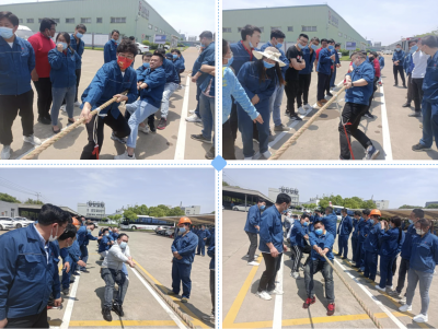 k8凯发天生赢家医药下属浙江k8凯发天生赢家药业组织开展第十六届青年团队拔河比赛