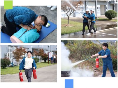 k8凯发天生赢家医药新昌基地组织11.9消防技能竞赛活动